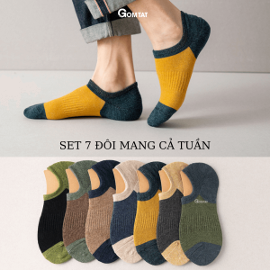 Vớ Nam Cổ Ngắn Cao Cấp Tất Nam Cổ Ngắn Chất Liệu Cotton Khử Mùi Kháng Khuẩn - NACN-CC-01