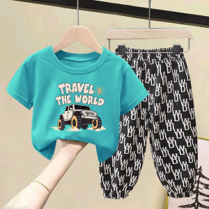 📌พร้อมส่งจากไทย📌 ชุดเสื้อ+กางเกงเด็ก ชุดเซ็ทลายมิกกี้เม้า-โดเรม่อน ใส่ได้ทั้งเด็กชาย👦🏻 เด็กหญิง👧🏻 อายุ3-10ปี ไซส์100-140 cm.