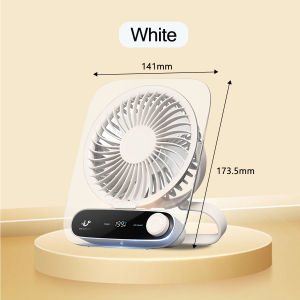 10 Inch Usb Portable Fan - 20800mah Rechargeable Battery Fan Personal Desktop Fan - Battery Powered Fan For Bedroom Desktop Table Office Camping And Outdoors.
