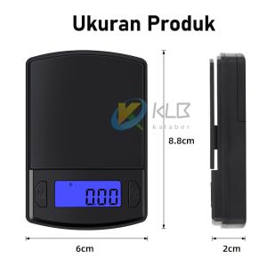 Timbangan Elektronik Perhiasan/Pocket Scale 500 gram 0.01/LCD Lampu Latar Biru  Pocket Scale