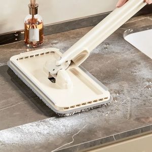 HJMG with Scraper Hands-Free Mini Mop Multi-function Portable Handheld Clean Mop Durable Plastic Specific Mini Mop Home