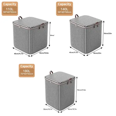FUNPOINT Storage Bag 180L Big Size Foldable Laundry Basket Clothes Storage Box For Clothes Quilt Storage Box