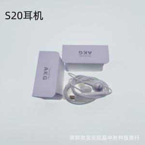 Applicable to Samsung S20 Headset Type-c In-ear Earbuds Universal Wired Control with Microphone and Heavy Bass S21 Headset