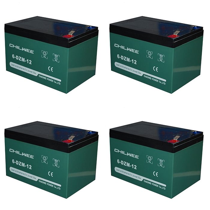 Chilwee Aki Kering 48V 12A - VRLA Battery 6 DZM 12 / 6 DZF 12 = 4 pcs