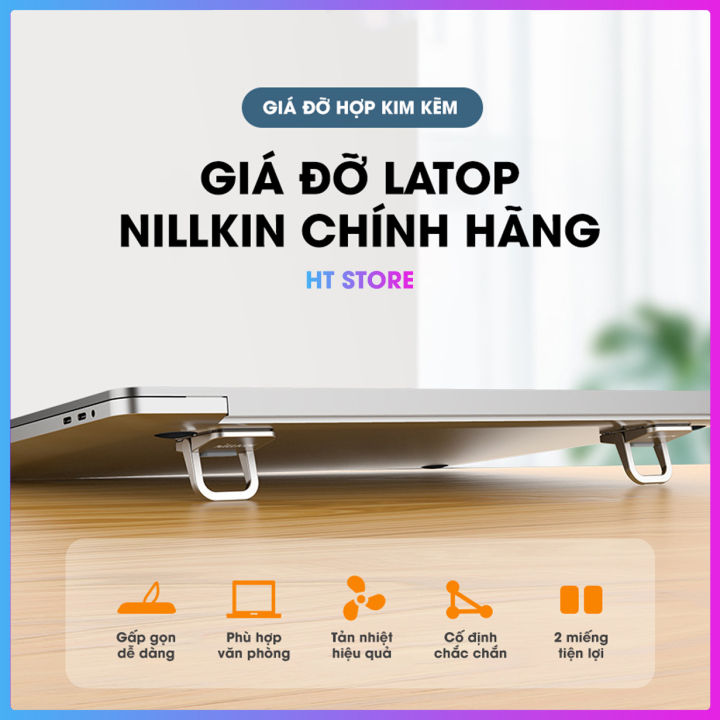 Giá đỡ Laptop di động Nillkin chính hãng hỗ trợ tản nhiệt hiệu quả, kê ...