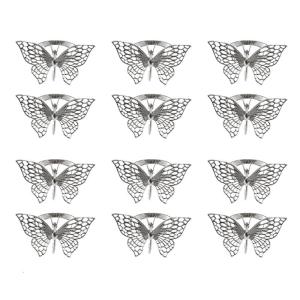 Set Of 12 Beautiful Butterfly Napkin Rings For Upscales Dining Experiences And Event Decorations Quality Iron Decors