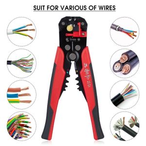 Ferrule Crimping Tool Kit AWG 23-7 Self-Adjustable Ferrule Crimper Plier with 1200pcs AWG 22 20 18 16 14 12 10 Gauge Wire Crimp Connectors Ferrule Nylon Insulated Pin Cord End Insert Type for Single Double Electric Wire