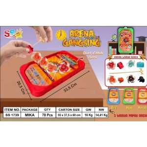 [ABANG] Mainan Papan Arena Gangsing Tarung Plus Gangsing