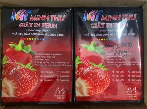Giấy ảnh bóng 1 mặt khổ A4 định lượng 230gsm