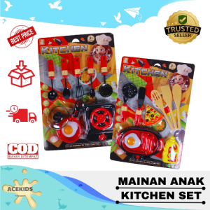 Mainan Anak Masak Masakan Kitchen Set Dapur Food Mini Acekids M542