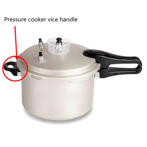ด้ามจับด้านข้างหม้อนึ่งหม้อแรงดันแบบมีรูเดียวด้ามจับที่จับแบบเปลี่ยนได้หม้อโลหะพร้อมสกรู