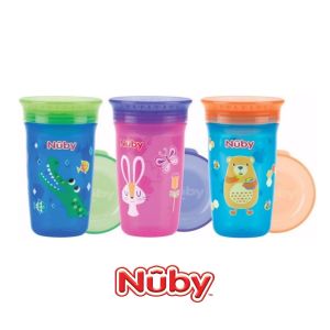 [ 10411 ] Ca uống nước Nuby 360 độ chống tràn dung tích 300ml ( 12m+ )