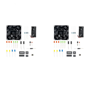 LED Brightened DIY Circuit Board Set For Electronic Wheel And Educational Solder Practice