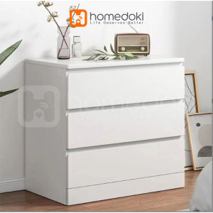 Lemari Laci Kayu / 3 Drawers / Kabinet Penyimpanan Kayu Minimalis / Laci Kabinet Penyimpanan Lemari Kayu