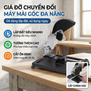 Chân đế máy mài góc cầm tay 100/115/125 lỗ 38mm lắp nhanh không cần hiệu chỉnh thành máy cắt bàn cắt thẳng chuẩn xác bộ chuyển đổi máy mài góc đa năng cắt sắt cắt gạch xưởng cơ khí