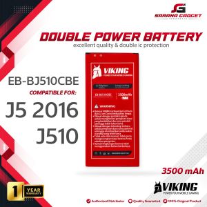 Baterai VIKING Double Power Samsung Galaxy J5 2016 J510 EB-BJ510CBE EB-BJ510CBC Batre Batrai Battery HP Handphone