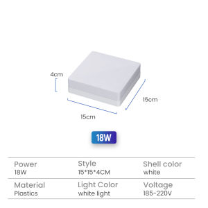 【SG Stock】 Square Ceiling Light 48W 36W 18W Super Bright White Light Living Room Bedroom Ceiling Light