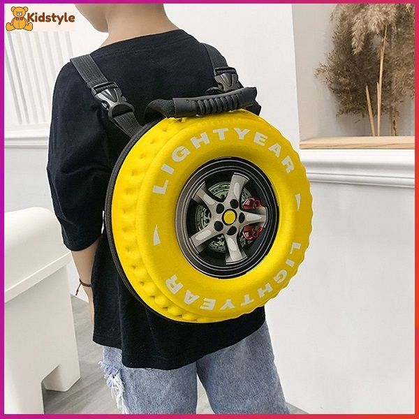 Kidstyle Wheel Backpack Unisex Small Travel Backpack Trendy