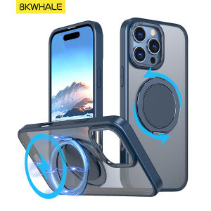 BKWHALE ที่ใส่เกียร์แม่เหล็กสำหรับ iPhone 17 Pro Max 17Air 16 Pro Max 15 Pro Max 14 Pro Max 13 Pro 12 Pro 16 Pro 15 Pro Max 16e 16 Plus 15 Plus กรณีโทรศัพท์โปร่งแสง