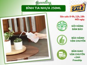 Bình tia nhựa vòi cong dung tích 250ml