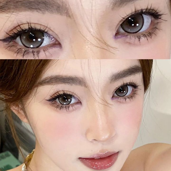 Deep and Gentle, 14.0, Sold Half A Year 赠镜盒+2片】蓝色美瞳隐形近视眼镜网红同款深邃不伤眼14.0 ...