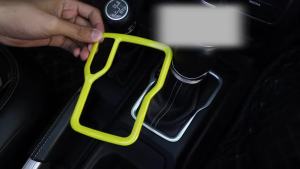 mv1 ABS Car Yellow Center Console Decoration Cover Stickers for Jeep Wrangler JL 2018 2019 2020 2021 2022 2023 Interior Accessories Z8K2H