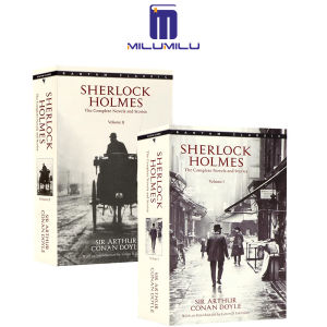 2ชิ้นเชอร์ล็อคโฮล์มส์ (2เล่ม) หนังสือปกอ่อนโดยเซอร์อาเธอร์โคนดอยล์หนังสือภาษาอังกฤษดั้งเดิม
