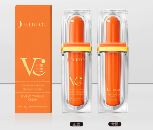 【Natural Brightening Without Fake Whitening】Hot Selling Five Vitamin C Bare Face Cream Brightens Isolates and Conceals Naturally Without Fake White Official Genuine Product五重维C素颜霜