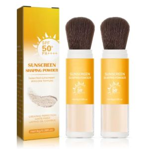 Powder Sunscreen for FaceMineral SPF 50 PA+++ Sunscreen Powder Lasting Lightweight Breathable for All Skin