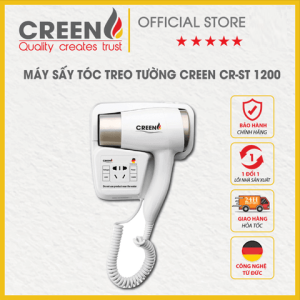 Máy Sấy Tóc Treo Tường ION CREEN CR-ST1200 - Sấy Nhanh Tiện Lợi - Bảo Hành 12 Tháng Chính Hãng