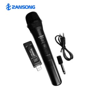 ZANSONG V10 / V20 Professional UHF Single / Dual Wireless Karaoke Microphones System Kits 2 Channel Cordless Handheld Mic