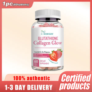Nature Glow Glutathione Collagen Glow dietary supplement gummies. Strawberry flavor for Brighter Skin、Anti-Aging、Whitening Skin
