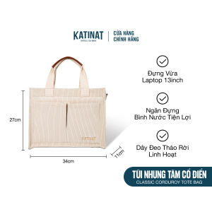 Túi Nhung Tăm KATINAT Thời Trang Phong Cách Vintage