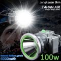 100.000 meter Lampu sorot kepala Senter Kepala Senter Super Terang Kepala Senter Kepala Super Terang Led USB Rechargeable Waterproof Camping Berburu Hiking SENTER KEPALA LED darurat stong light Headlamp berkemah led senter kepala jarak jauh. 