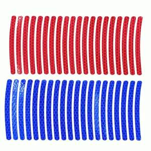 secr 20pcs Universal Reflective Wheel Rims Stickers Car Motorcycle Bike Body Rim Stripe Tape Sticker Decorative Reflector Film Decals 8K3Q7