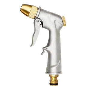 [Ready stock] High Pressure Water SprayGun All metal plating Garden Hose Pipe Lawn Adjustable Mode Spraying Garden Irrigation Car Wash