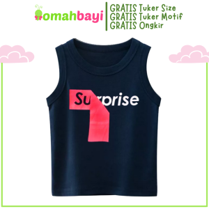 Kaos Kutung Anak Laki Laki 2 sampai 8 Tahun Tank Top Distro Import Singlet Anak Laki 1 2 tahun kensi anak Bebas Pilih Motif Toko Omah Bayi