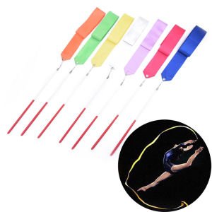 Follow Get New[Beautiful SS] 2m Professional Gym Ribbons Dance Ribbon Rhythmic Art Gymnastic Ballet Streamer