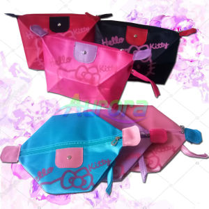 Tas Kosmetik Hello Kitty Sablon - Dompet Make Up Hello Kitty - Aurora Store (COD)