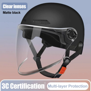ICC Certified Half Face Helmet Half face Motorcycle Helmet Safety Helmet For Men And Women