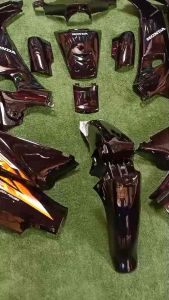 ชุดสีW100เก่า สีดำเงา(13ชิ้น)แถมน๊อตพอช