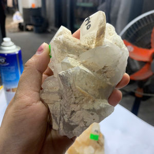 chùm thạch anh pha lê trắng tự nhiên nguyên sinh đá Việt P10