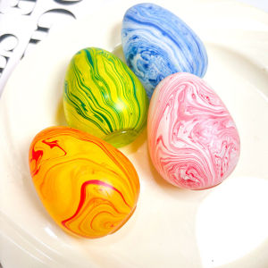 JJT Marble Egg Squishy Toy Stress Relief Slow Rebound Playful Sensory Fun for Kids and Adults