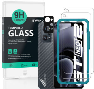 Ibywind Realme GT Neo 2 5G / Realme GT 2 5G / Realme GT Neo 3T 5G [2PCS Pack] Tempered Glass Screen Protector With Easy Install Kit