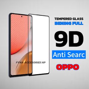 Tempered Glass Full Cover OPPO A1K A3S A5S A5 2020 A7 A92020 A11K A12 A15 A15S A16 A16E A16K A16S A17 A17K A18 A31 A32 2020 A36 A38 A51 A53 A54 A55 Antigores Bening Full 9D 21D 88D