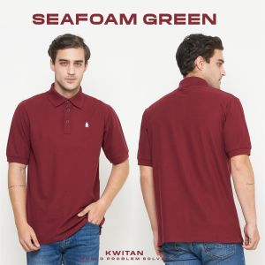 KWITAN Kaos Kerah Polo Shirt BURGUNDY