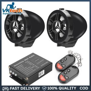 Bluetooth Keyless Entry Motorcycle Alarm with MP3 FM Radio and Speaker for Enhanced Safety and Entertainment