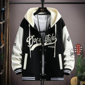 Jaket Baseball Hoodie Outerwear Matt Fleece Sablon Tebal Premium OOTD Casual Daily