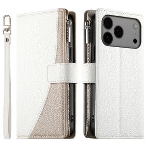 Trường hợp đối với iPhone 17 16 15 14 11 12 13 Pro Max iPhone 16 15 14 7 8 cộng với iPhone SE 2022 từ da chia màu Ví Nắp gập Có khe cắm thẻ bìa vỏ bọc