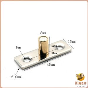 Digeo Floor Sliding Roller Guide Door Roller Guide Wheel for Sliding Barn Door Wood Doors